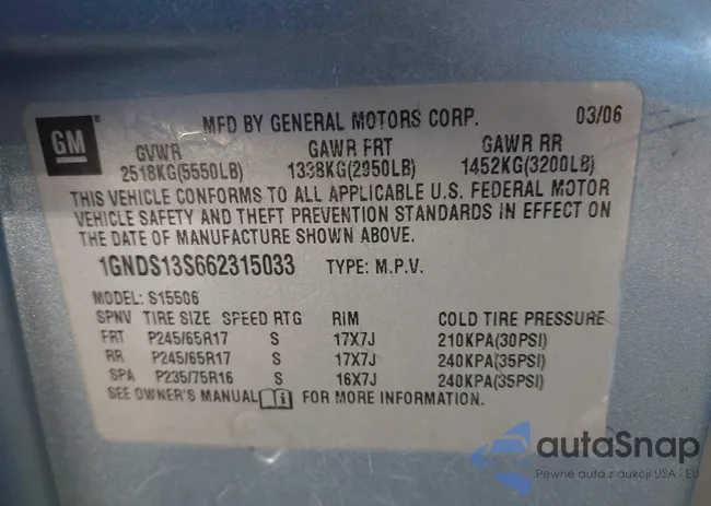 1GNDS13S662315033: 43408380