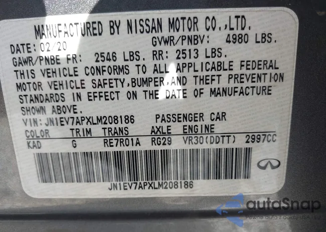 JN1EV7APXLM208186: 43408420