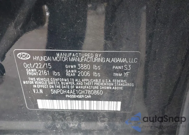 5NPDH4AE1GH780860: 43408497