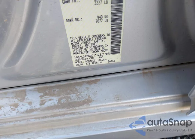 1N4AL3AP8GC261786: 43409622