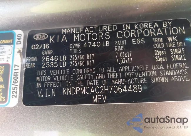 KNDPMCAC2H7064489: 43409717