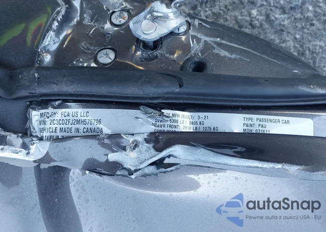 2C3CDZFJ2MH576796: 43409315