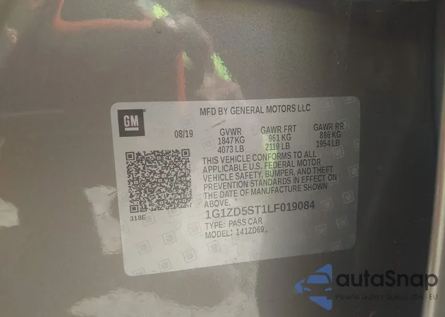 1G1ZD5ST1LF019084: 43410269