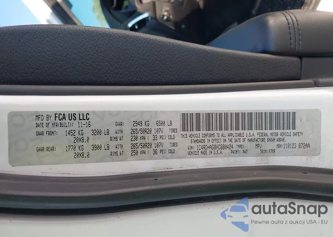 1C4RDHAG8HC680424: 43410499