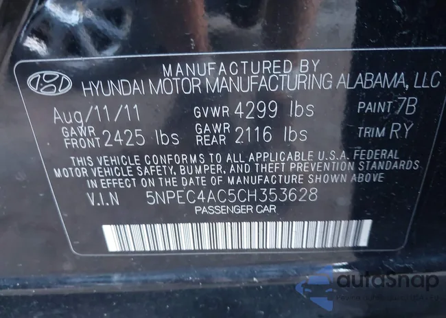 5NPEC4AC5CH353628: 43411643