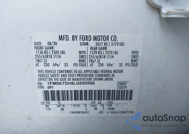 1FMSK7DH8LGD05569: 43412026