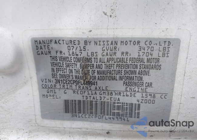 3N1CE2CP0FL449941: 43412129