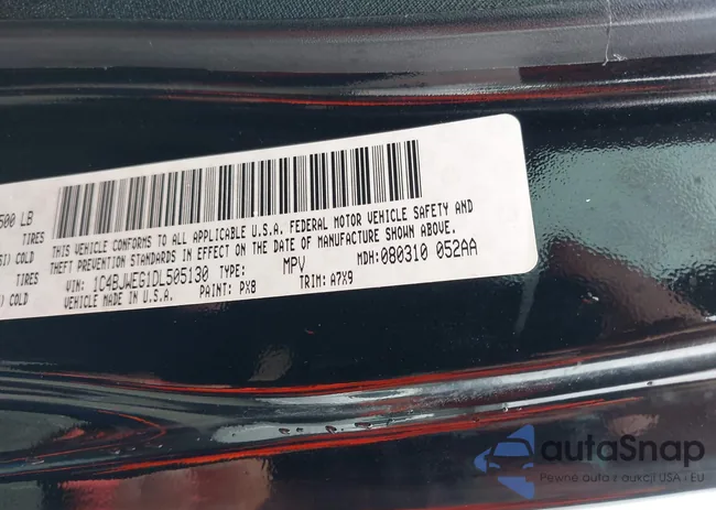 1C4BJWEG1DL505130: 43411303