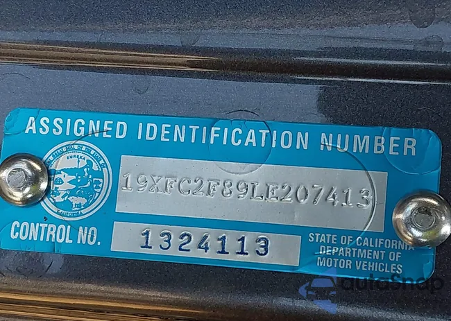 19XFC2F89LE207413: 43412691