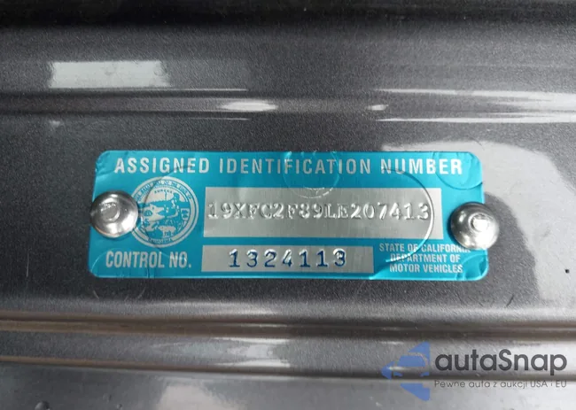 19XFC2F89LE207413: 43412691