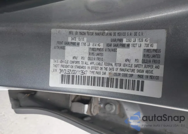 3MYDLBZV0GY113547: 43412692