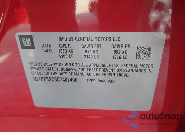 1G1PF5SC8C7407490: 43412810