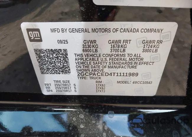 2GCPACED4T1111989: 43412812