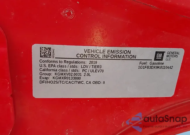 1G1FB3DX9K0110442: 43412868