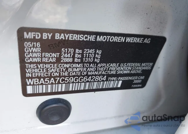 WBA5A7C59GG642864: 43413139