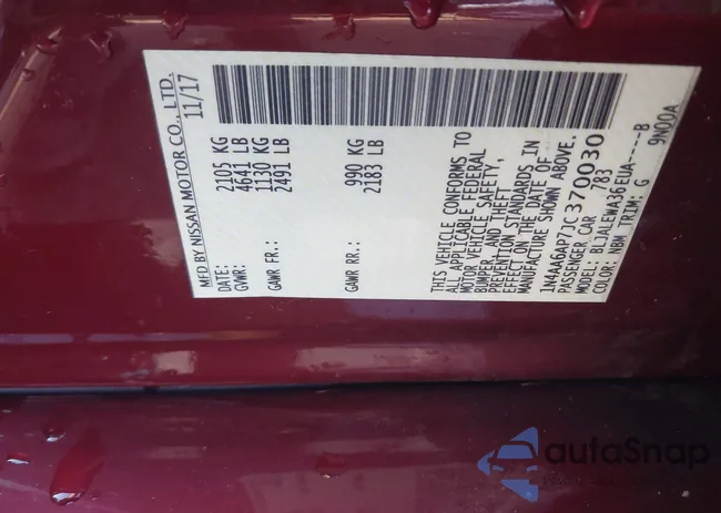 1N4AA6AP7JC370030: 43412224