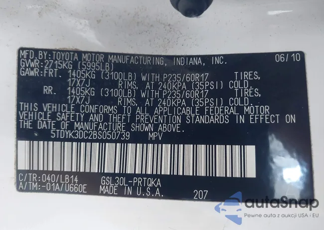 5TDYK3DC2BS050739: 43412295