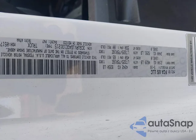 3C6URVJG4GE131215: 43412499