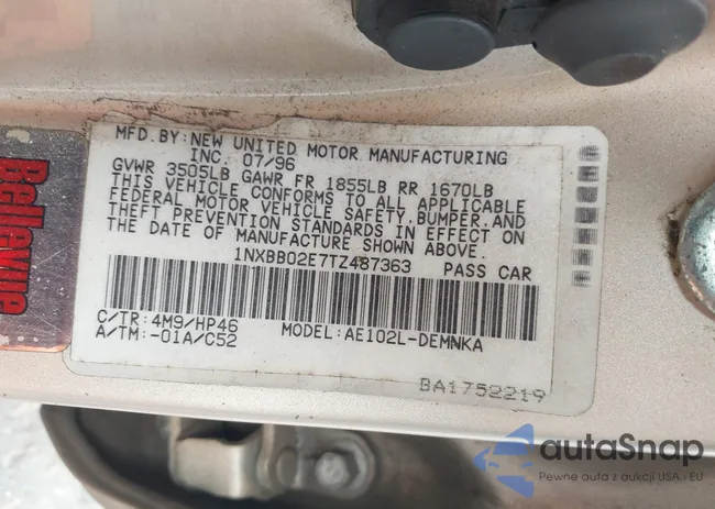 1NXBB02E7TZ487363: 43412541