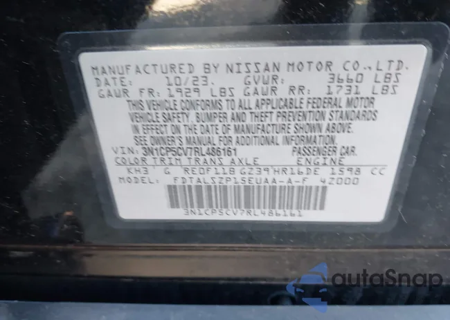 3N1CP5CV7RL486161: 43413635