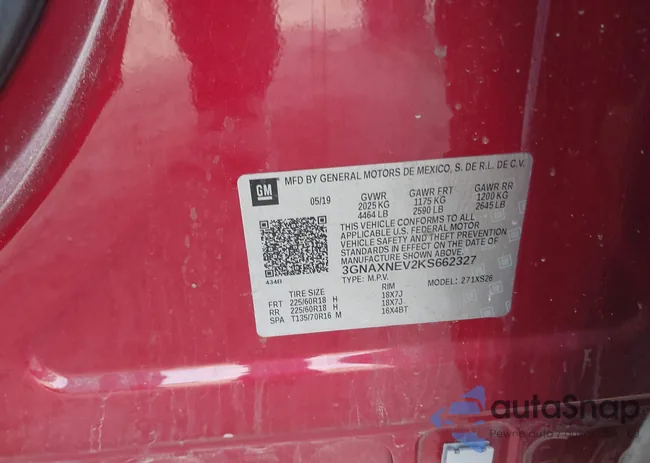 3GNAXNEV2KS662327: 43413896