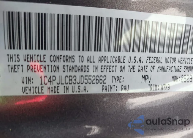 1C4PJLCB3JD552662: 43413957