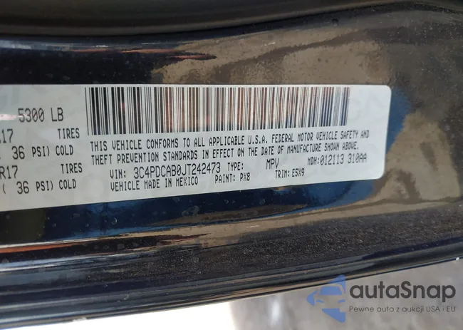 3C4PDCAB0JT242473: 43413998