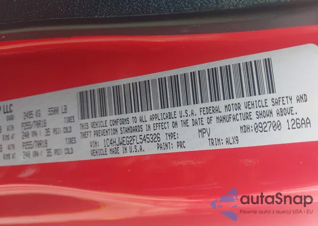 1C4HJWEG2FL545326: 43414042