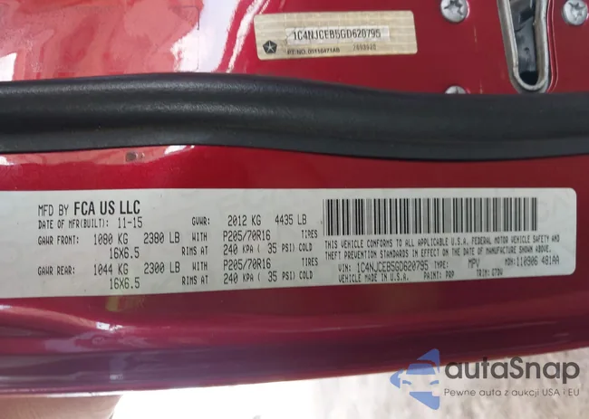 1C4NJCEB5GD620795: 43413207