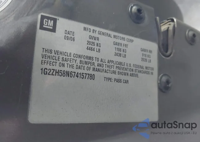 1G2ZH58N674157780: 43413208