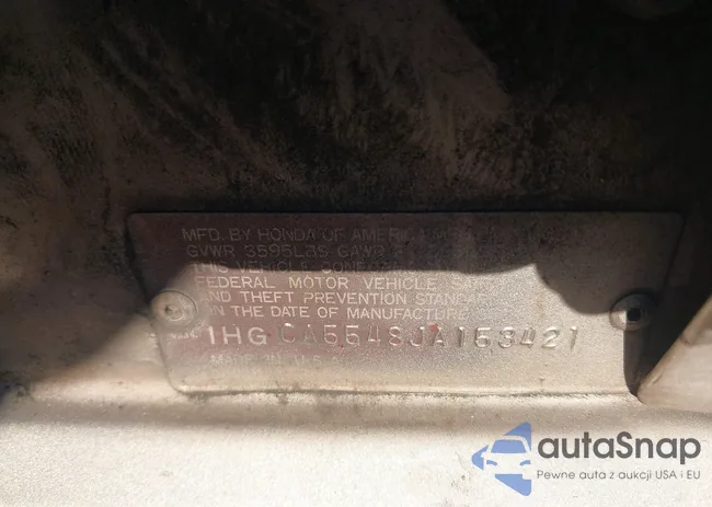 1HGCA5548JA153421: 43413349