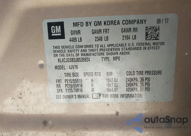 KL4CJGSB3JB535924: 43413428