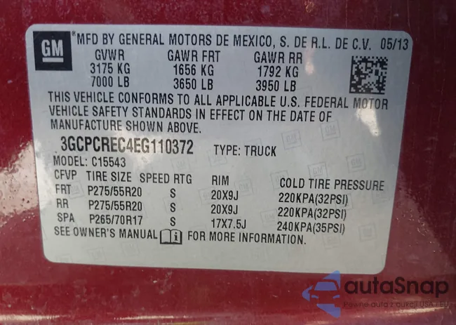 3GCPCREC4EG110372: 43413494