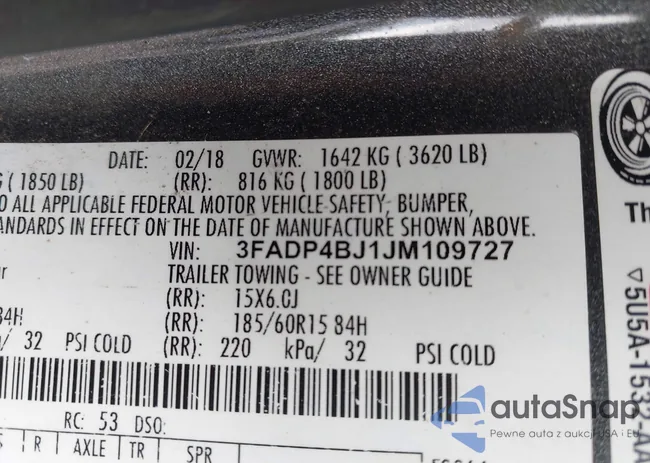 3FADP4BJ1JM109727: 43413496