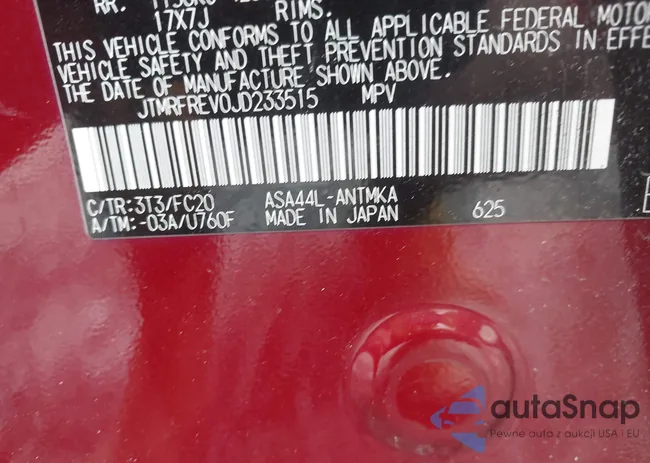 JTMRFREV0JD233515: 43413512