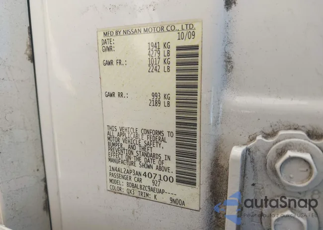 1N4AL2AP3AN407100: 43414633