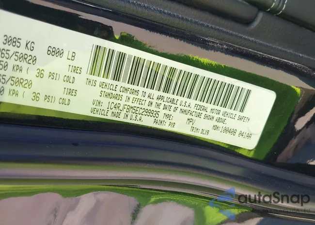 1C4RJFBM5EC299935: 43414757