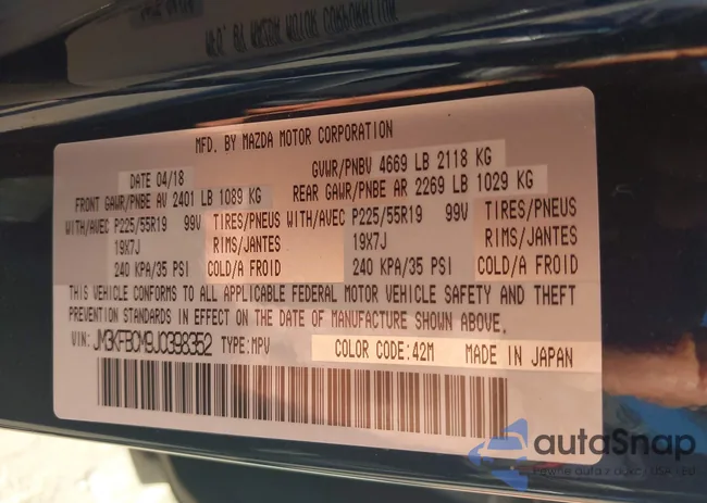 JM3KFBCM9J0398352: 43414768