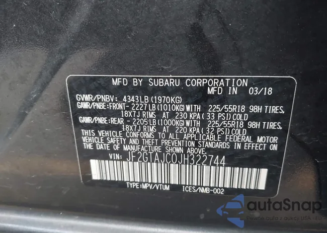 JF2GTAJC0JH322744: 43414896