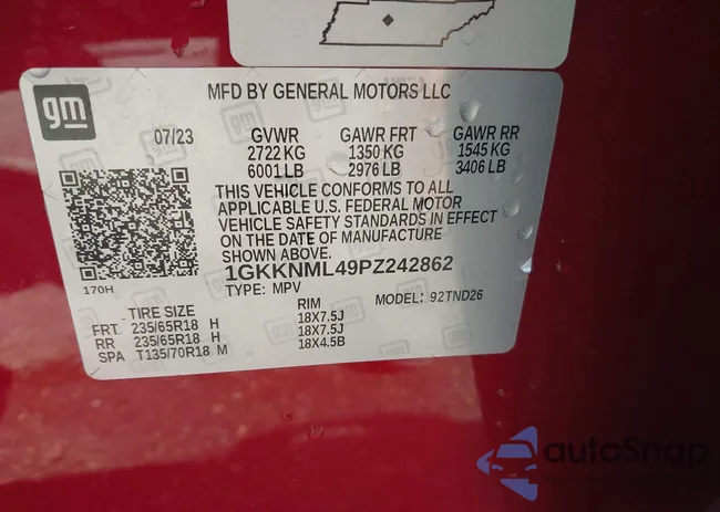 1GKKNML49PZ242862: 43415055