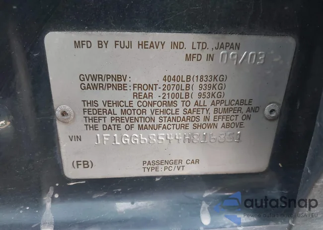 JF1GG68544H816851: 43414182