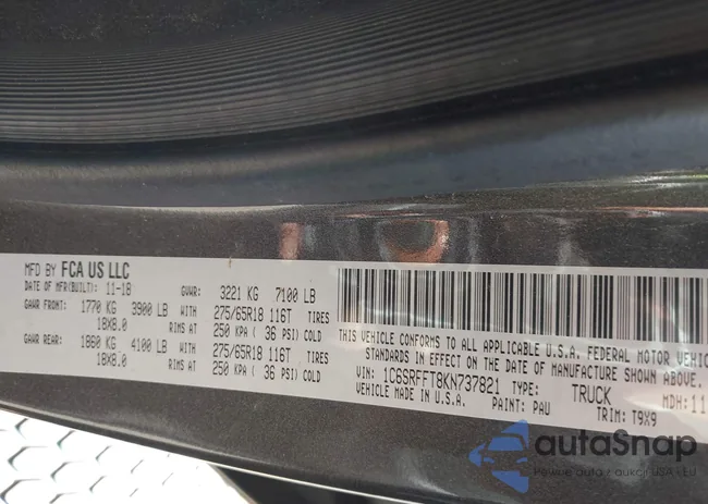 1C6SRFFT8KN737821: 43414268