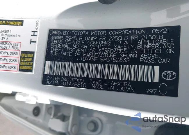 JTDKAMFU8M3152832: 43415727