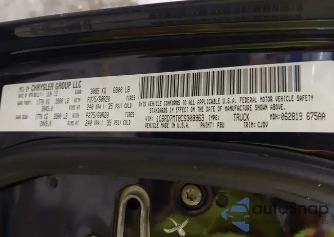 1C6RD7MT8CS308963: 43415799