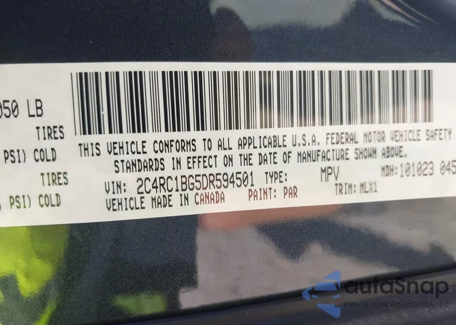 2C4RC1BG5DR594501: 43415823