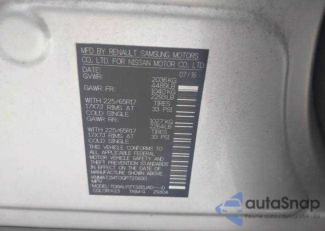 KNMAT2MT0GP725630: 43416010