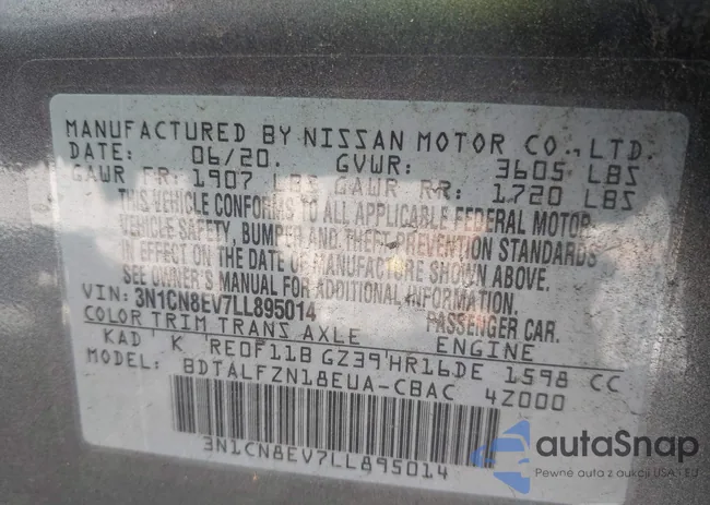 3N1CN8EV7LL895014: 43416072