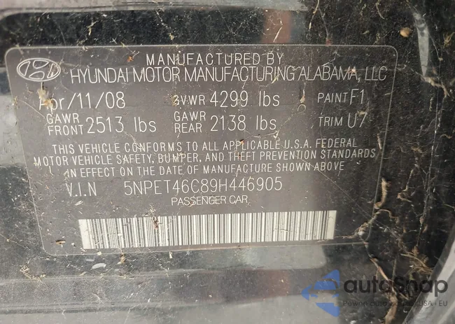 5NPET46C89H446905: 43415323