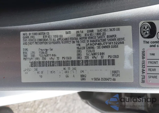 3FADP4BJ7FM132288: 43415328