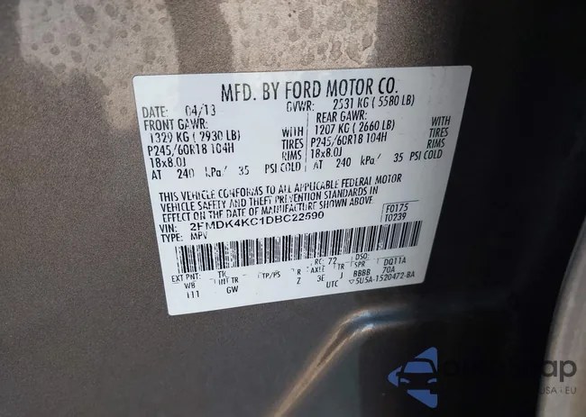 2FMDK4KC1DBC22590: 43415364